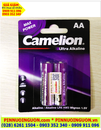 Camelion LR6 AA AM3; Pin AA 1.5v Camelion LR6-AM3 Ultra Alkaline (MẪU MỚI), Vỉ 2viên